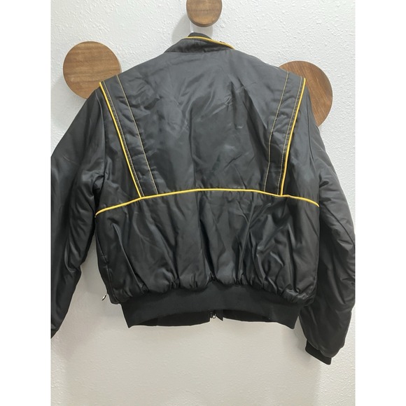 Vintage 80's SKI DOO Bombardier Black Yellow Snowmobile Jacket Womens 14 - Picture 10 of 15